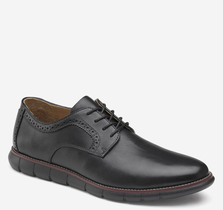 Johnston & Murphy Holden Plain Toe Oxfordskor Herr - Svarta Finskor [LA7846952]